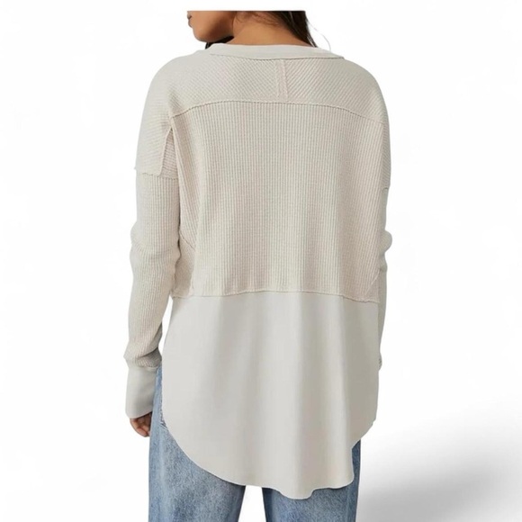 “We The Free” Monterey Thermal Top  | Oversized | Cream | XS - Picture 4 of 8